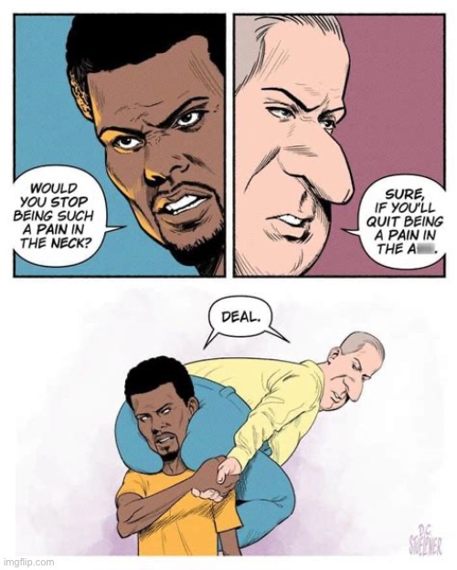 You go first… | image tagged in comics,drawer of drawings,men,pains,neck,ass | made w/ Imgflip meme maker