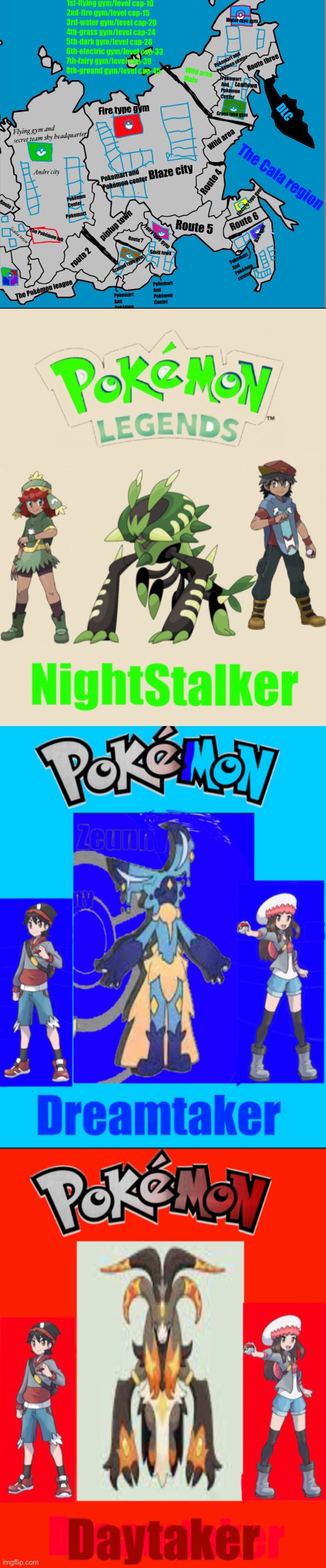 Pokémon fan region and game covers | made w/ Imgflip meme maker