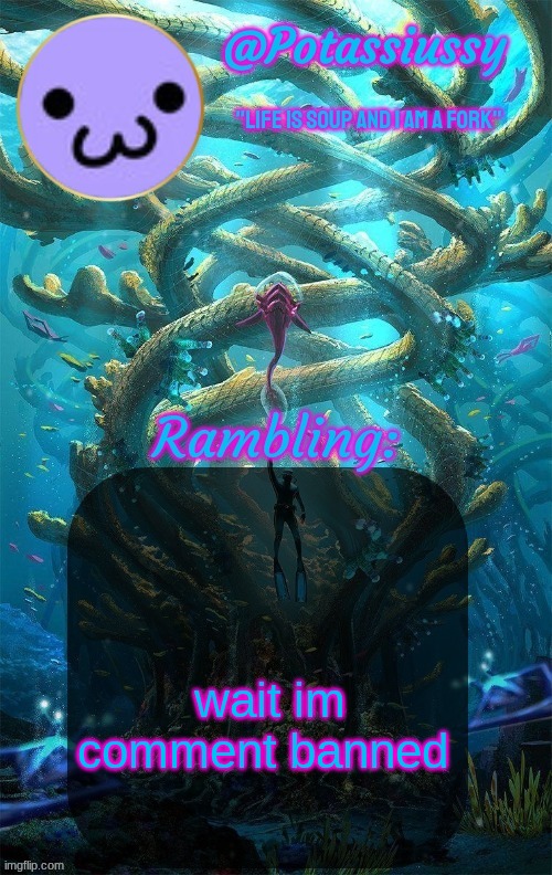 Another shitty announcement template | wait im comment banned | image tagged in another shitty announcement template | made w/ Imgflip meme maker