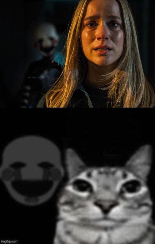 image tagged in puppet behind cat | made w/ Imgflip meme maker