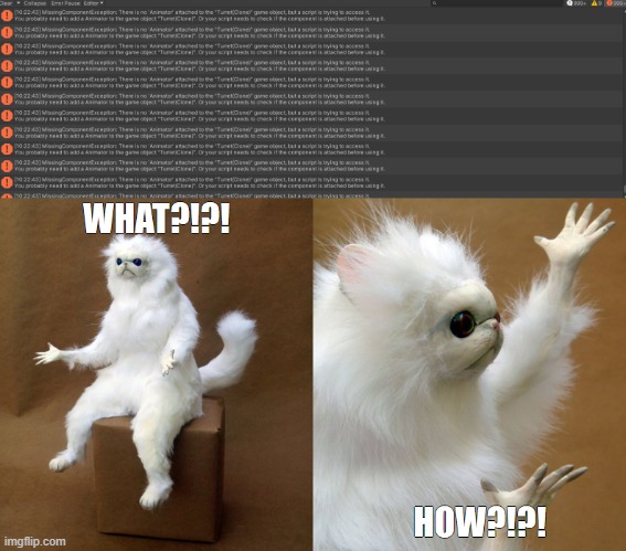 999+ error codes | image tagged in gaming,cat,meme,cat meme,persian cat room guardian,error message | made w/ Imgflip meme maker