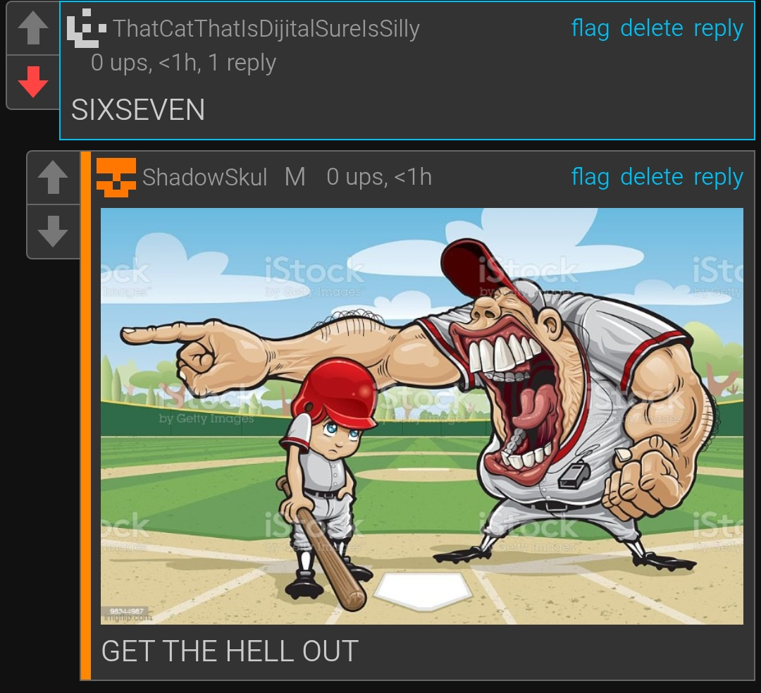 GET THE HELL OUT Blank Meme Template