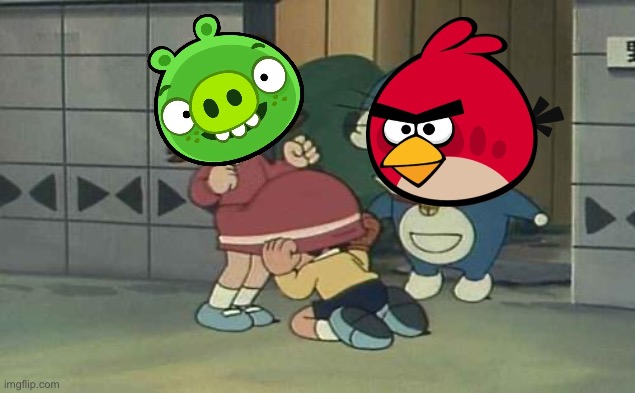 Angry birds Doraemon collab | image tagged in doraemon poll n | made w/ Imgflip meme maker