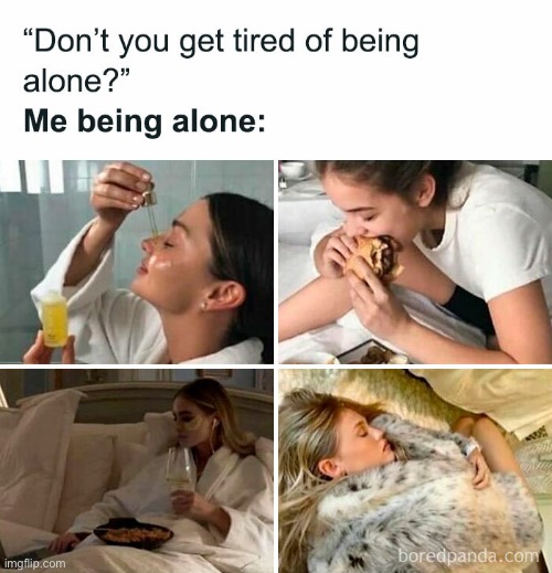 Relatable To My Fellow Introverts | image tagged in introverts,relatable memes,relatable,alone,funny memes,the truth | made w/ Imgflip meme maker