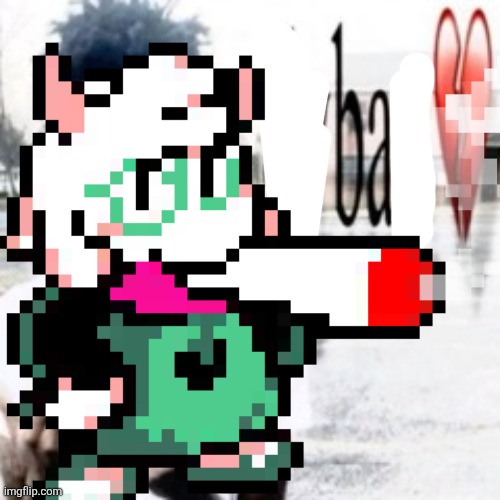 Ba | image tagged in ralsei,deltarune | made w/ Imgflip meme maker