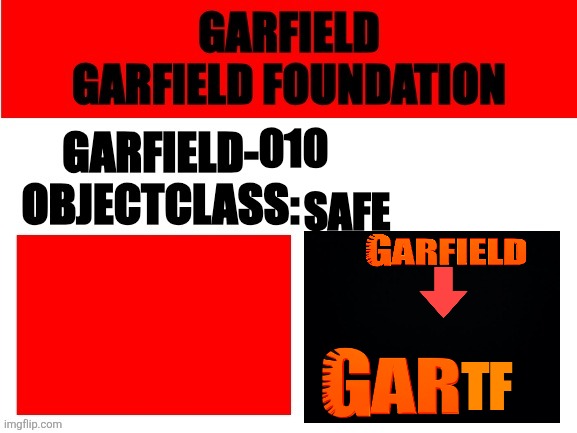 Garfield-010 Blank Meme Template