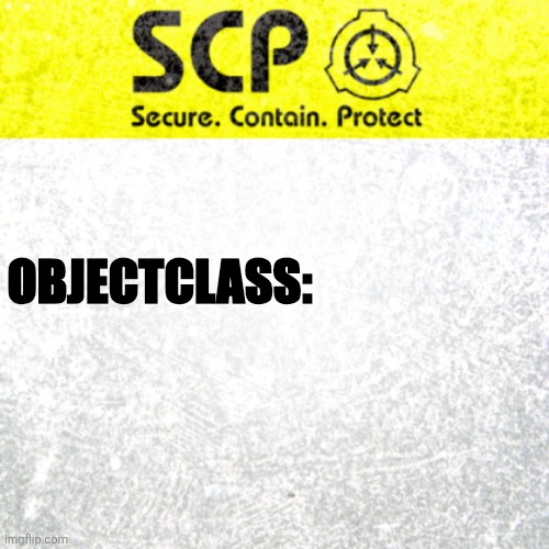 Objectclass Empty Blank Meme Template