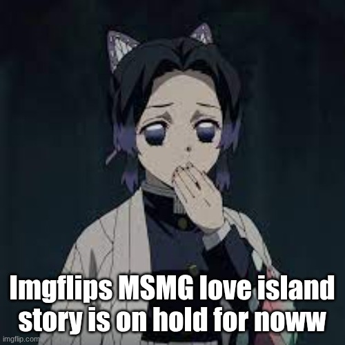 wait u have a point | Imgflips MSMG love island story is on hold for noww | image tagged in wait u have a point | made w/ Imgflip meme maker