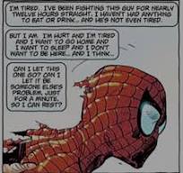 Spider man im tired Blank Meme Template