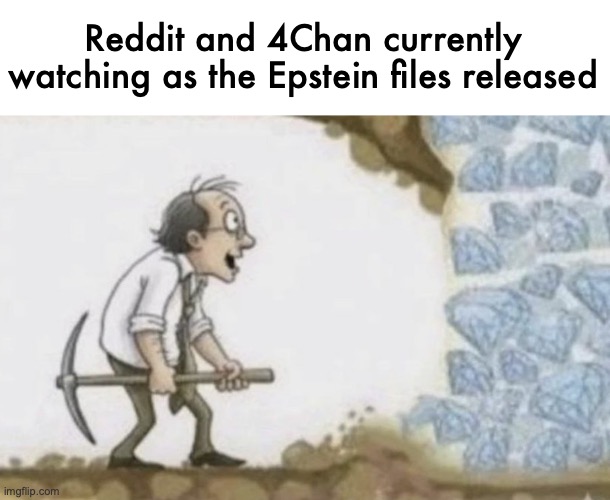 Reddit and 4Chan currently watching as the Epstein files released | made w/ Imgflip meme maker