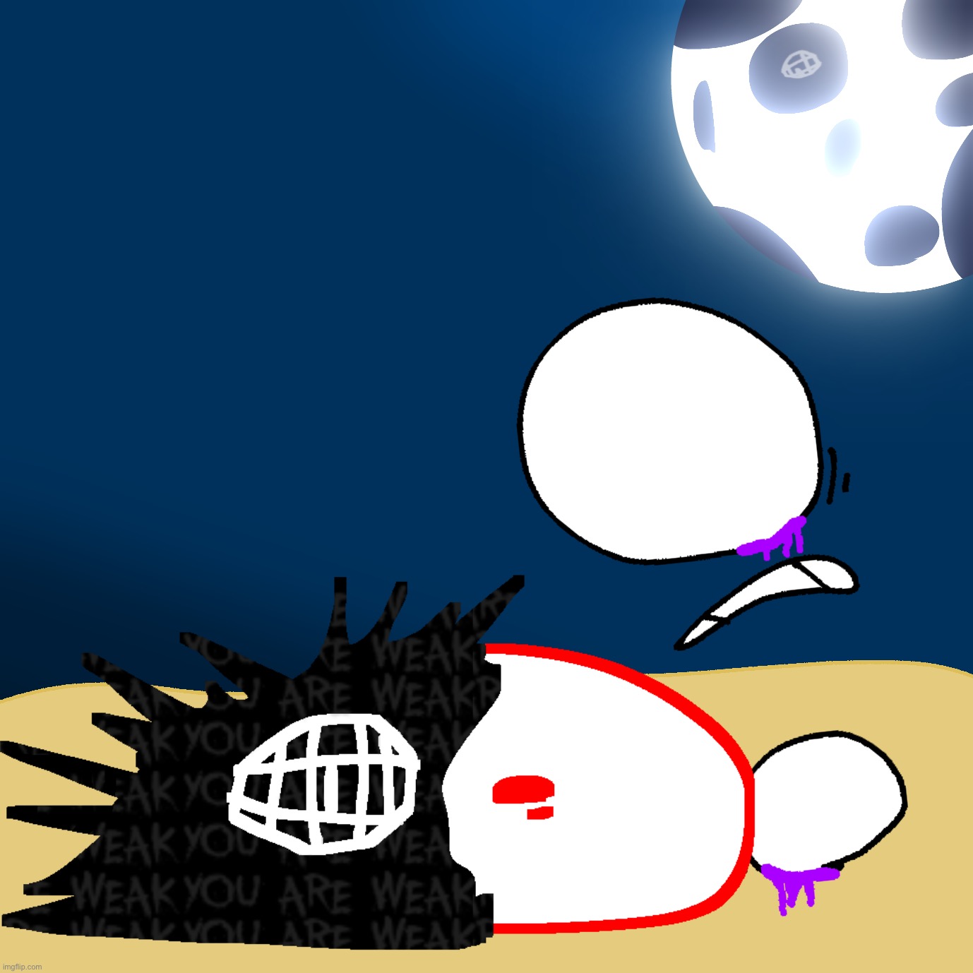 day 4 fanart (sorry if the background lowkey looks bland af) | made w/ Imgflip meme maker