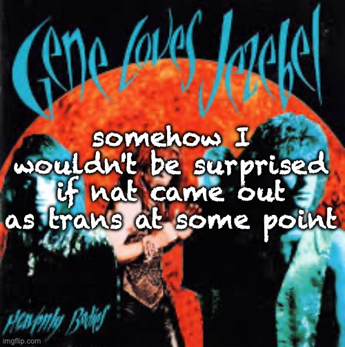 Heavenly Bodies | somehow I wouldn't be surprised if nat came out as trans at some point | image tagged in heavenly bodies | made w/ Imgflip meme maker