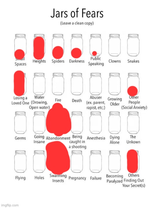 I already am insane why would I be afraid lmao | image tagged in jar of fears clear version | made w/ Imgflip meme maker