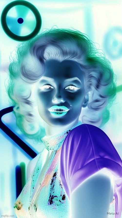 F Ai S H I O N | image tagged in ai art,fashion,pop art,marilyn monroe,november 2025,brian einersen | made w/ Imgflip meme maker
