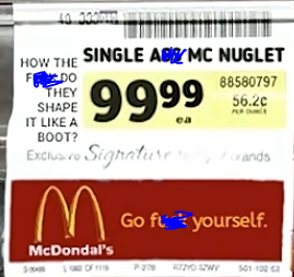 Single A** MC Nuglet Blank Meme Template