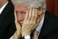 Bill Clinton shocked Blank Meme Template
