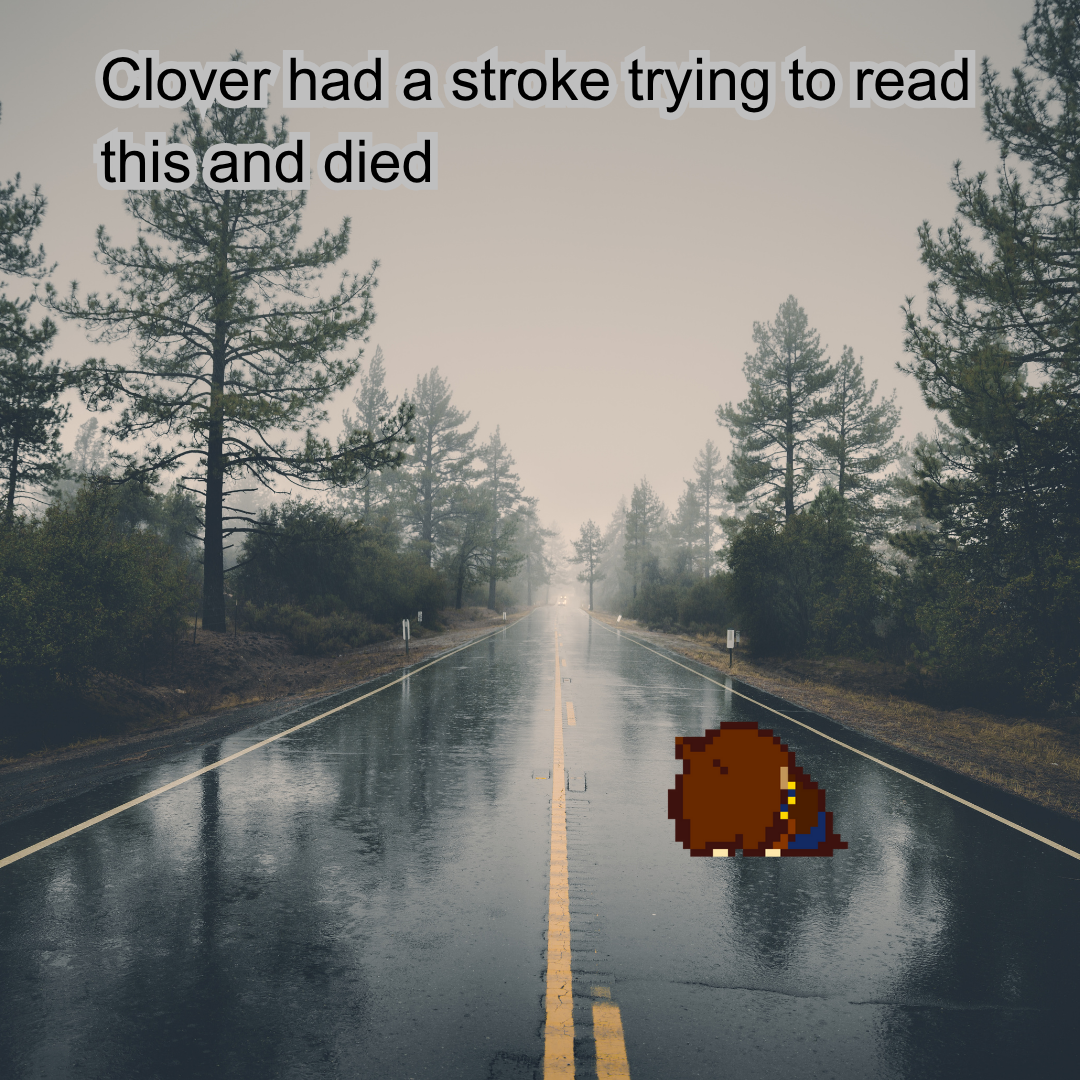 Clover dies Blank Meme Template