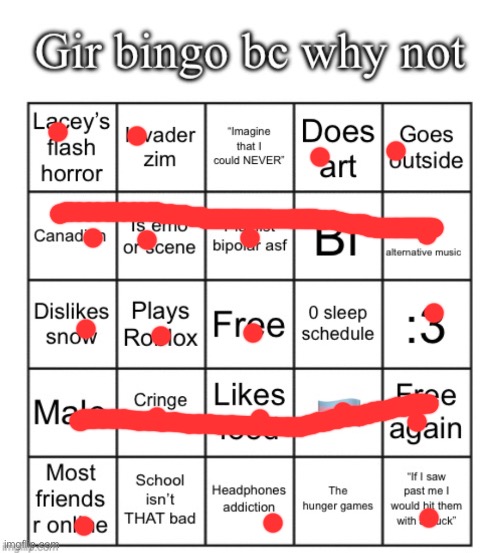 Did my old bingo woahh | image tagged in gir bingo april 2025 | made w/ Imgflip meme maker