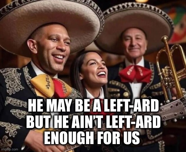 Hakeem AOC Schumer | HE MAY BE A LEFT-ARD
BUT HE AIN’T LEFT-ARD
ENOUGH FOR US | image tagged in hakeem aoc schumer | made w/ Imgflip meme maker