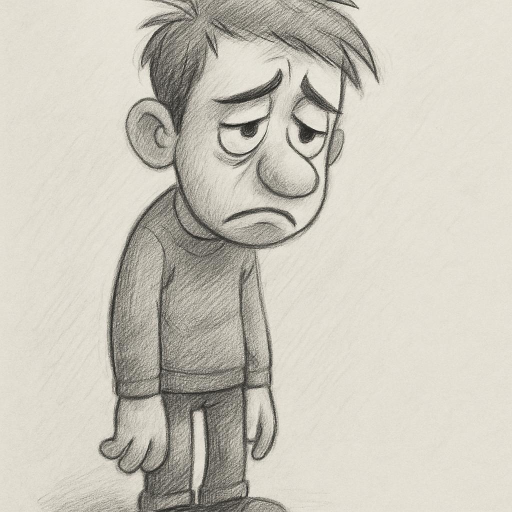 sad guy Blank Meme Template