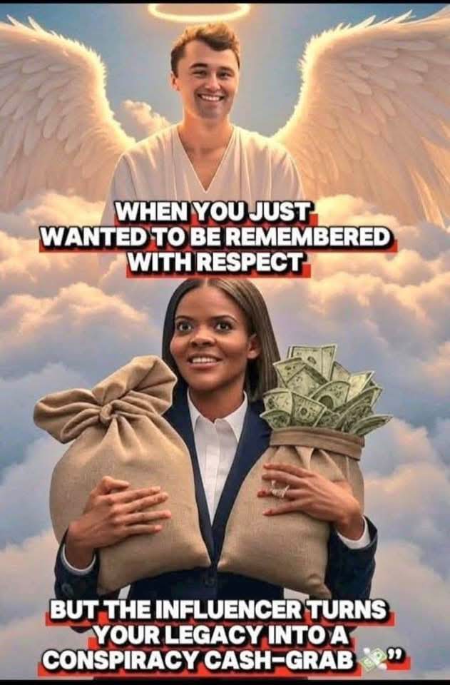 Candace Owens exploits Charlie Kirk Blank Meme Template