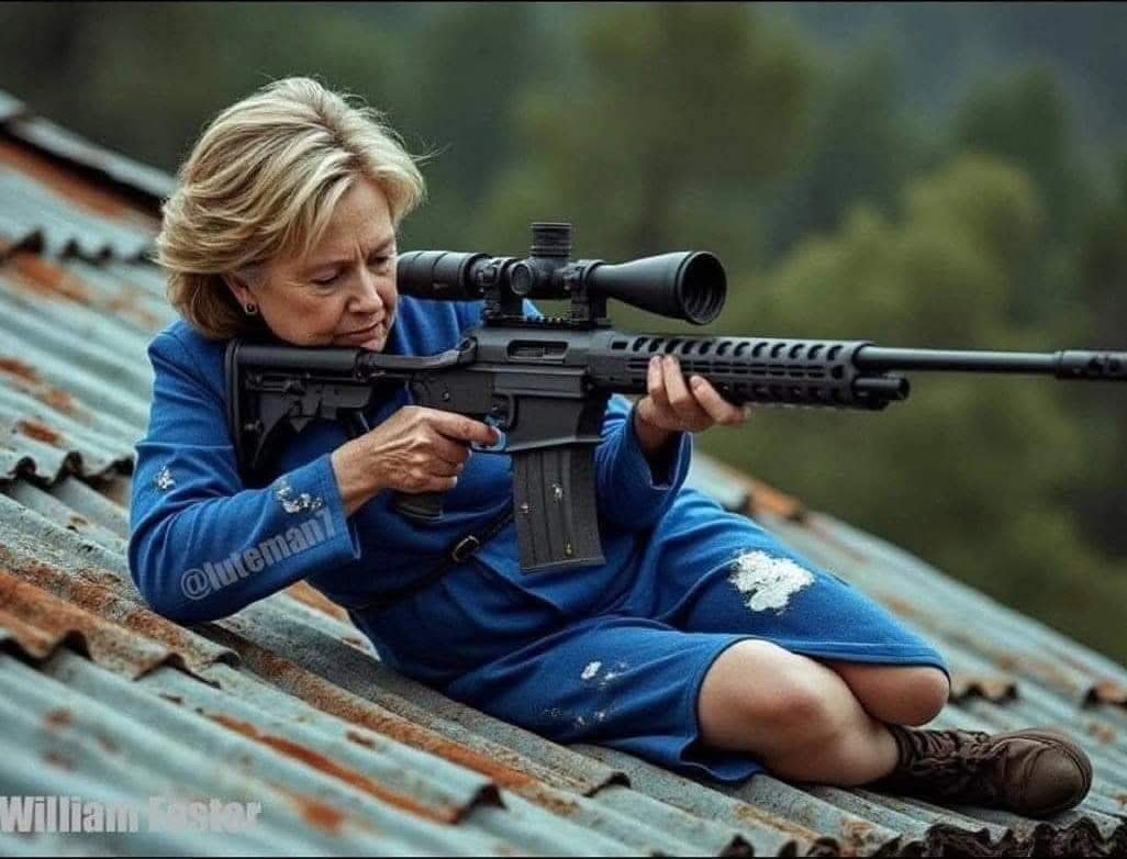 Hillary aims rifle Blank Meme Template