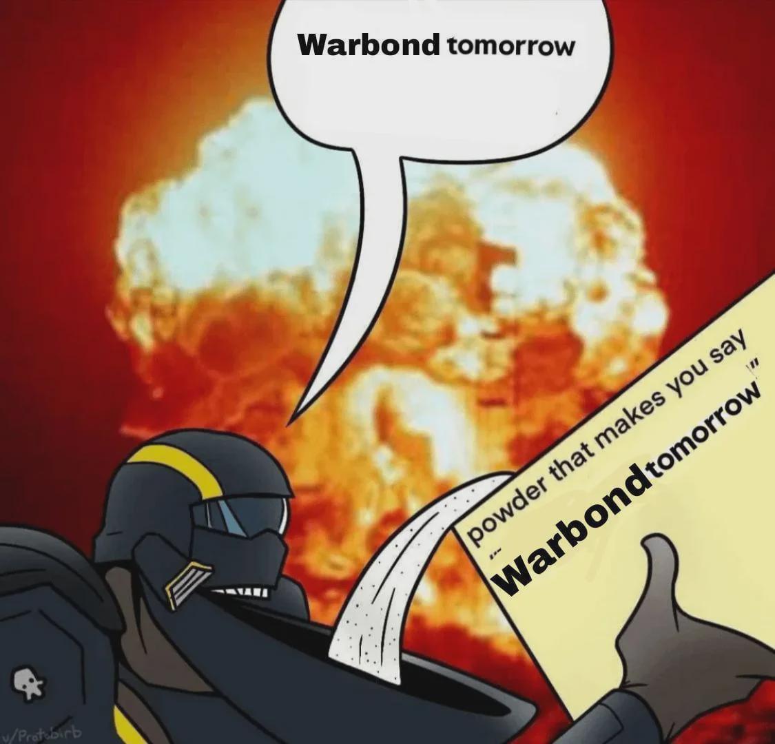 Helldivers powder that makes you say Blank Meme Template