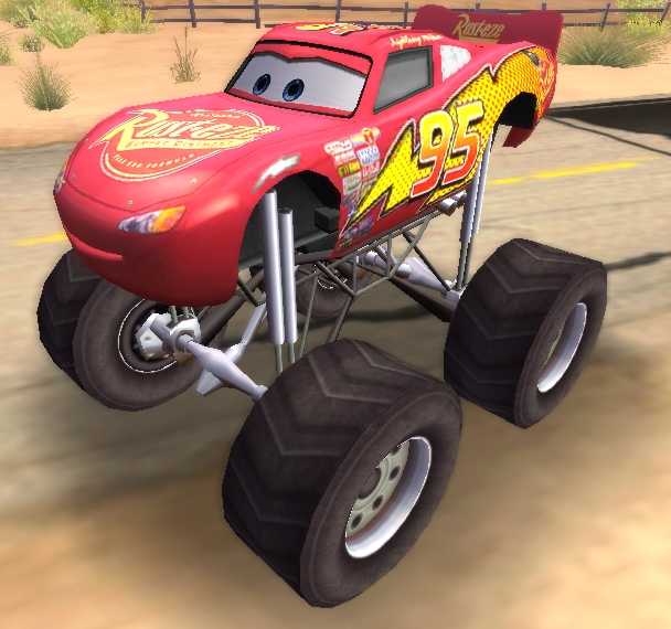 Monster lightning McQueen Blank Meme Template