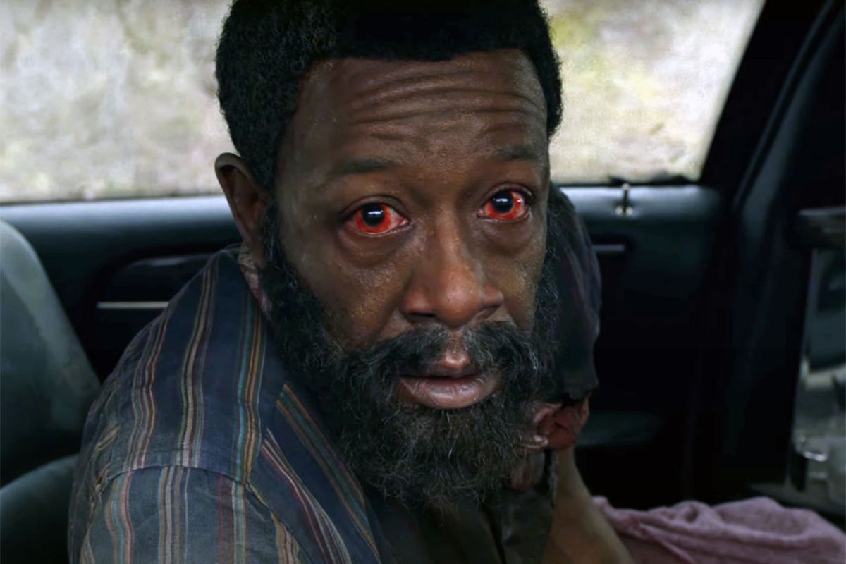 Morgan Jones red eyes staring meme Blank Meme Template