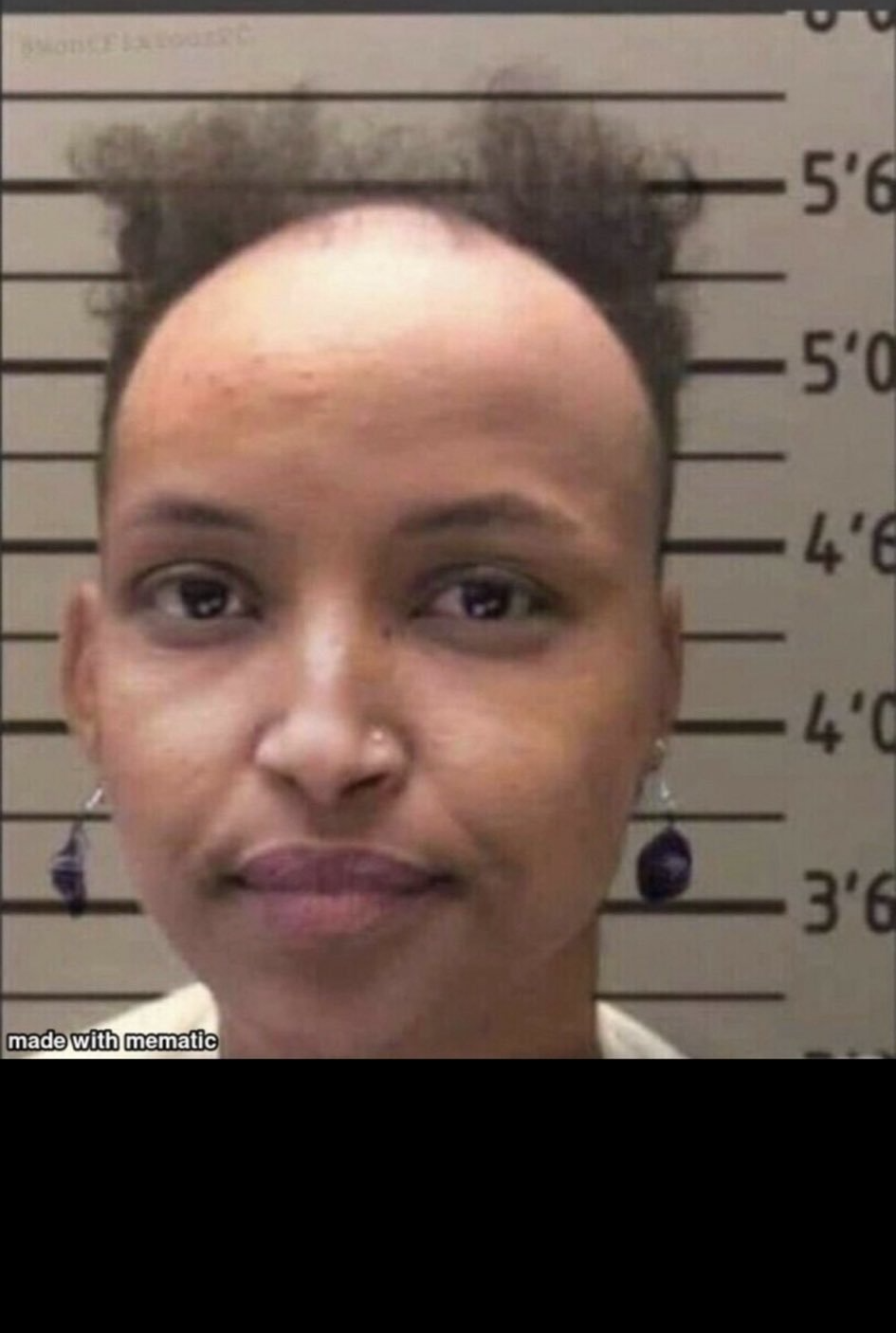 Ilhan's ugly head Blank Meme Template