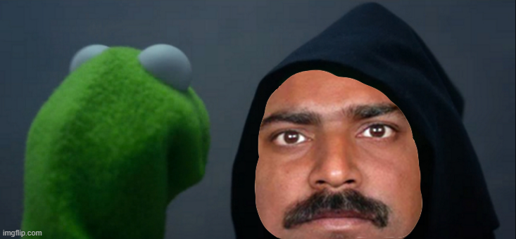 Evil Kermit Ser Pajeet Blank Meme Template