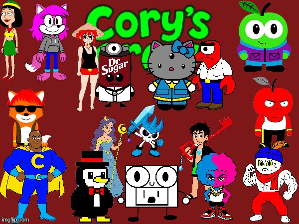 The heroes of Cory's Crew | image tagged in ocs | made w/ Imgflip meme maker
