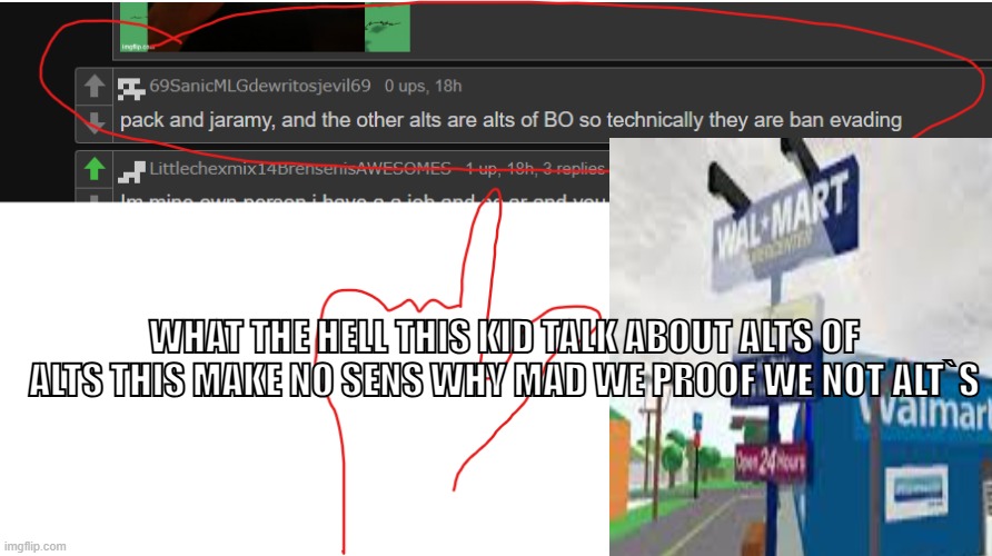 My new meme | WHAT THE HELL THIS KID TALK ABOUT ALTS OF ALTS THIS MAKE NO SENS WHY MAD WE PROOF WE NOT ALT`S | made w/ Imgflip meme maker