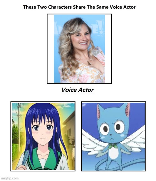Tia Ballard | image tagged in same voice actor,tia ballard,saiki k,fairy tail,the disastrous life of saiki k | made w/ Imgflip meme maker