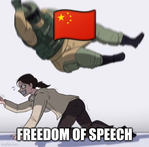 Fuse the hostage | 🇨🇳; FREEDOM OF SPEECH | image tagged in fuse the hostage | made w/ Imgflip meme maker