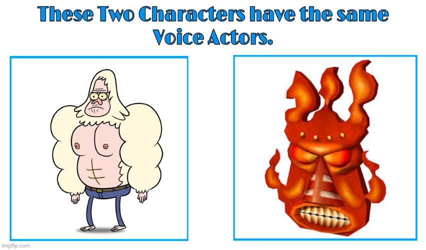 Mark Hamill 2 | image tagged in same voice actor,mark hamill,regular show,crash bandicoot,cartoon network | made w/ Imgflip meme maker