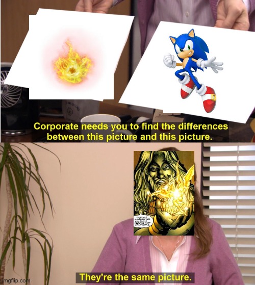 They're The Same Picture | image tagged in memes,they're the same picture,sonic the hedgehog,elden ring,dc comics | made w/ Imgflip meme maker