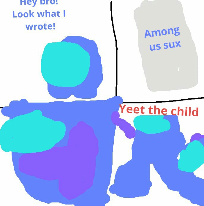 Among us yeet the child Blank Meme Template