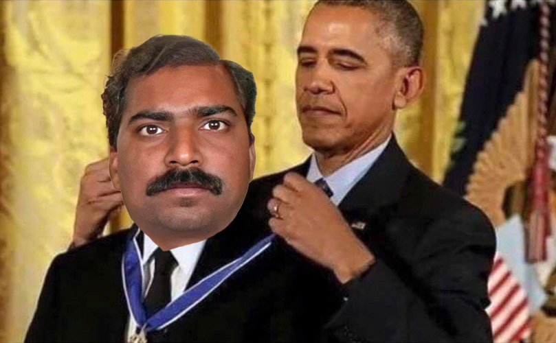 Ser Pajeet medal Obama Blank Meme Template