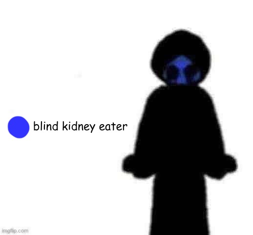 blind kidney eater | made w/ Imgflip meme maker