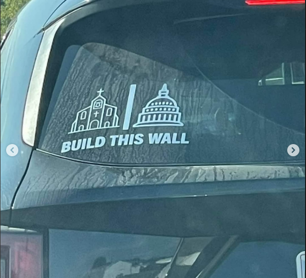 Church and State wall Constitution USA America Liberty Blank Meme Template