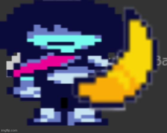 potassium. | image tagged in kris,banana,potassium | made w/ Imgflip meme maker