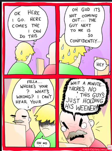 Holding It Blank Meme Template