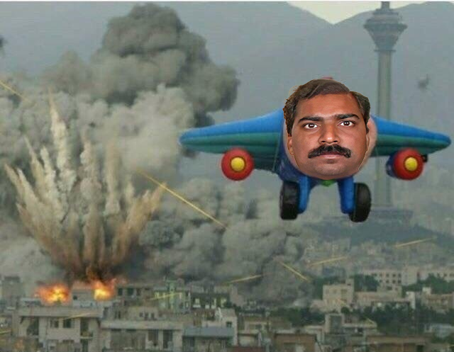Ser Pajeet Plane bombing Blank Meme Template