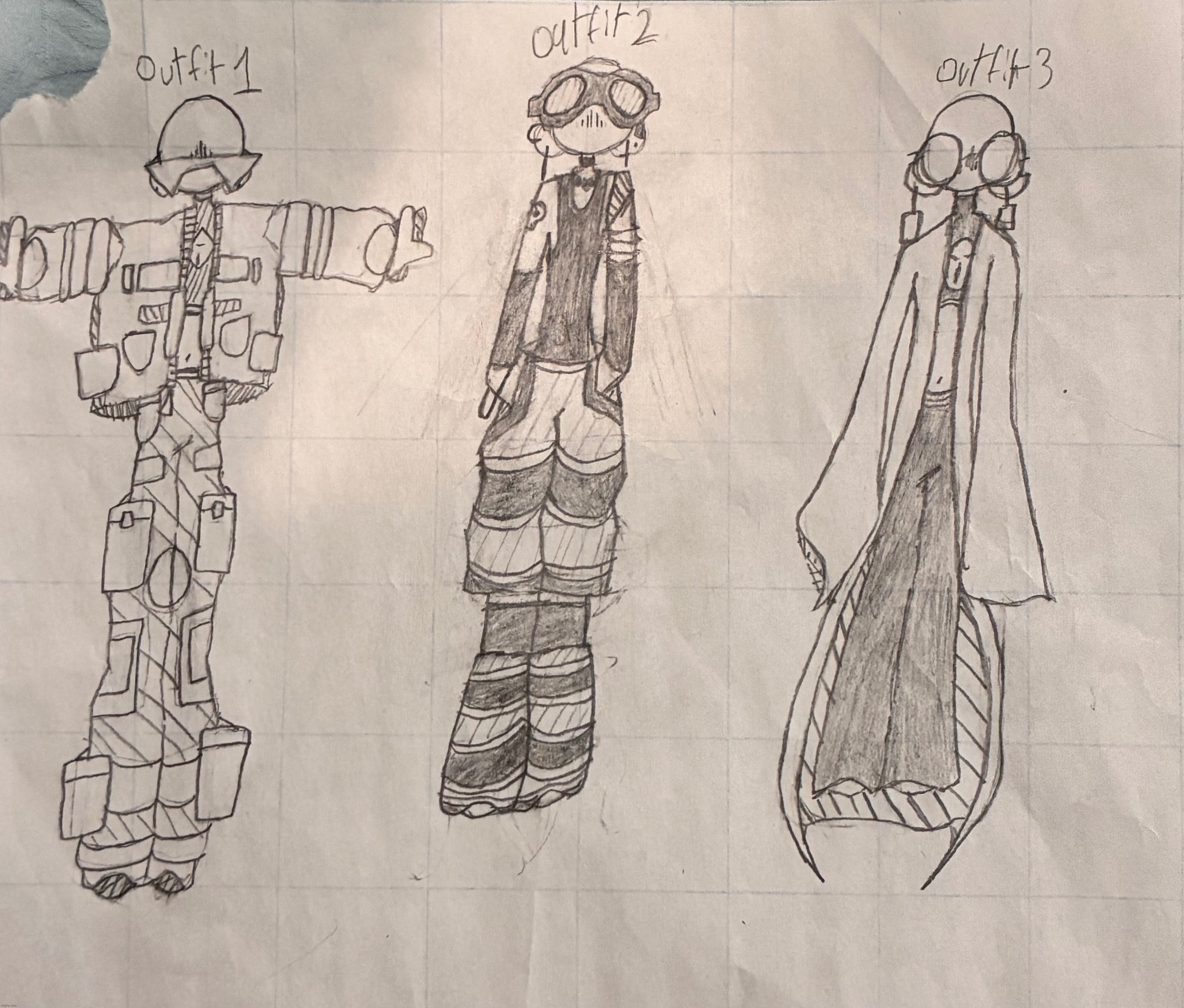 outfits | image tagged in drawing,stuff | made w/ Imgflip meme maker