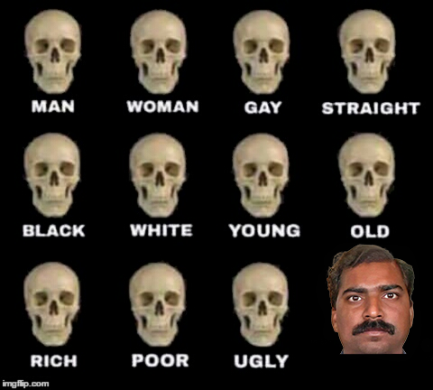 Ser Pajeet Skull meme Blank Meme Template