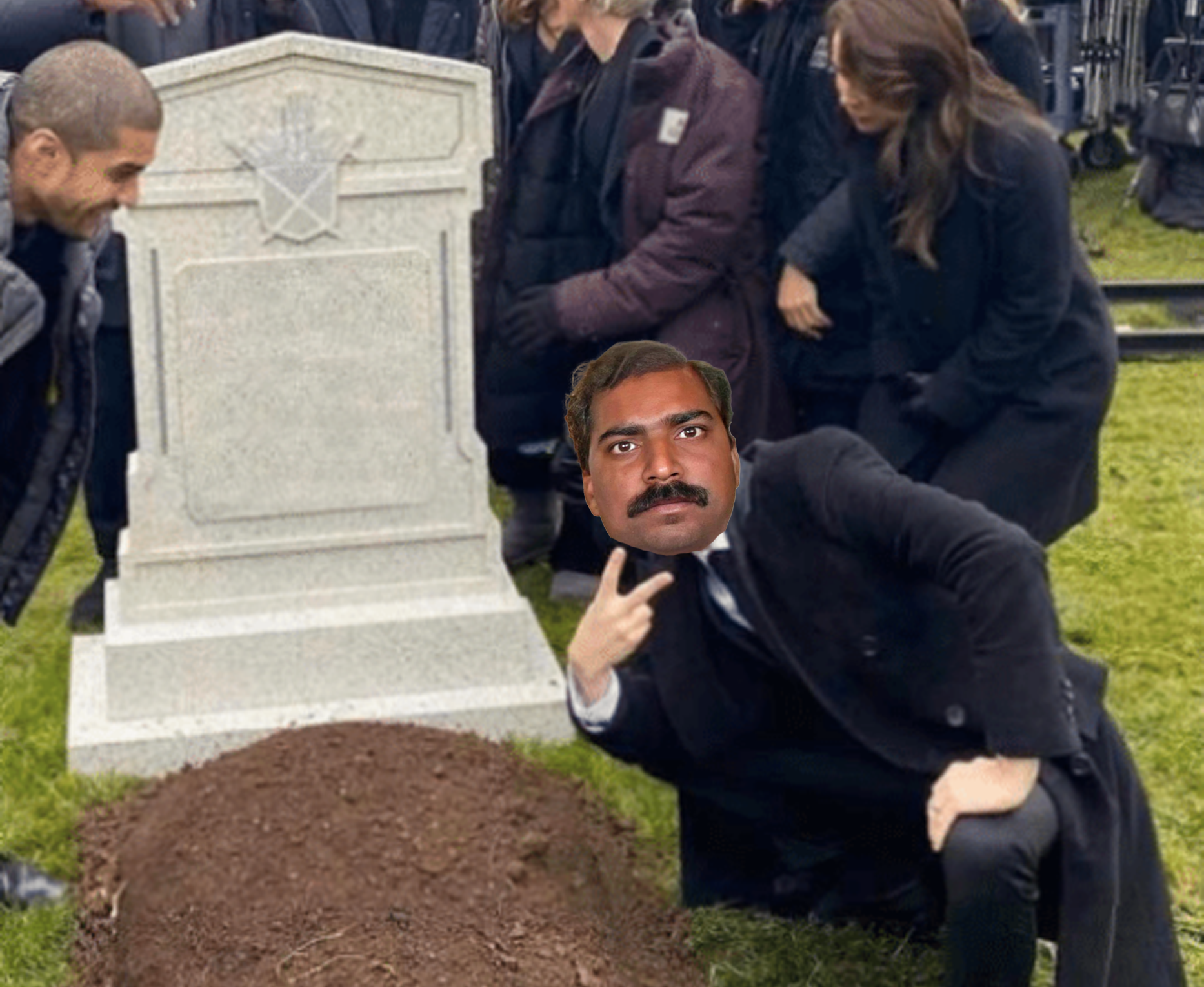 Tombstone Ser Pajeet Blank Meme Template