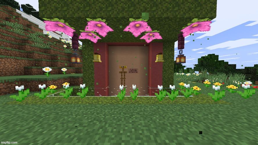 Technoblade Memorial I built | image tagged in memes,funny,technoblade,minecraft,gaming | made w/ Imgflip meme maker
