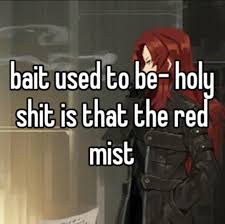 bait used to be- holy shit is that the red mist Blank Meme Template