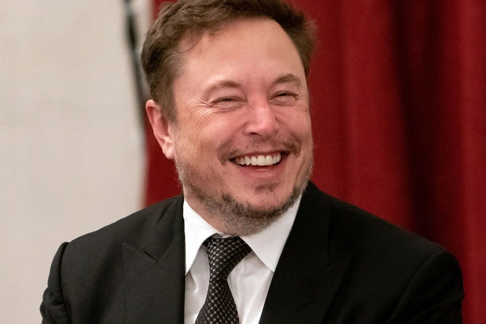 Elon Musk Laugh Blank Meme Template